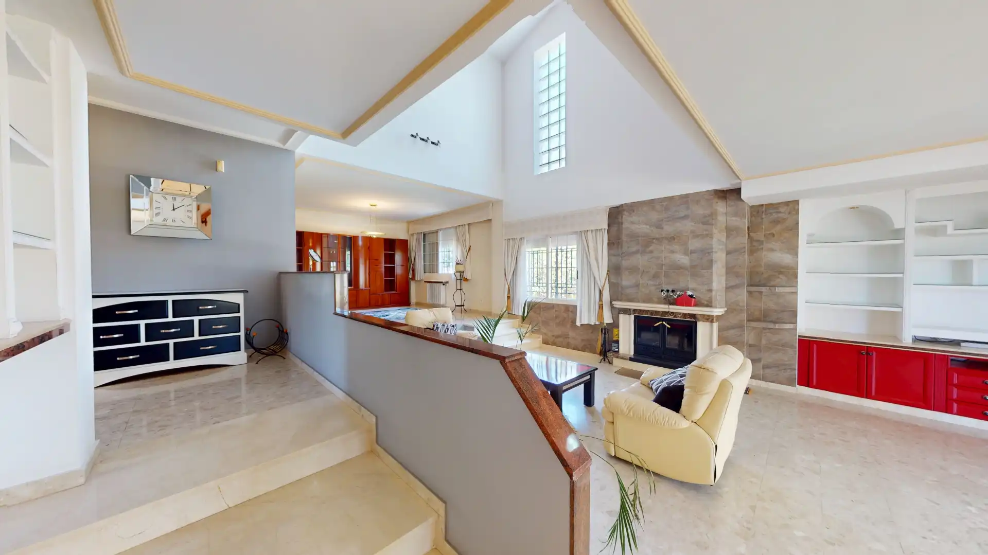 Wohnzimmer von Haus oder Chalet zum Verkauf in Mutxamel mit Klimaanlage, Privatgarten und Terrasse