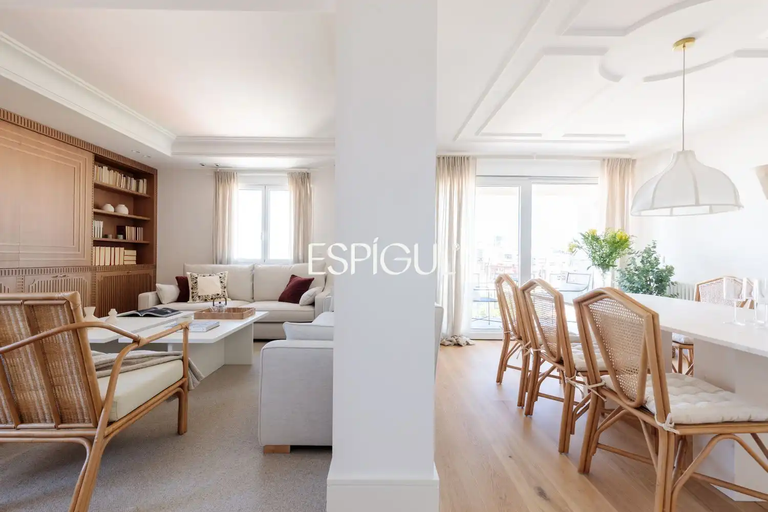 Wohnzimmer von Wohnung zum Verkauf in Madrid mit Klimaanlage, Heizung und Terrasse