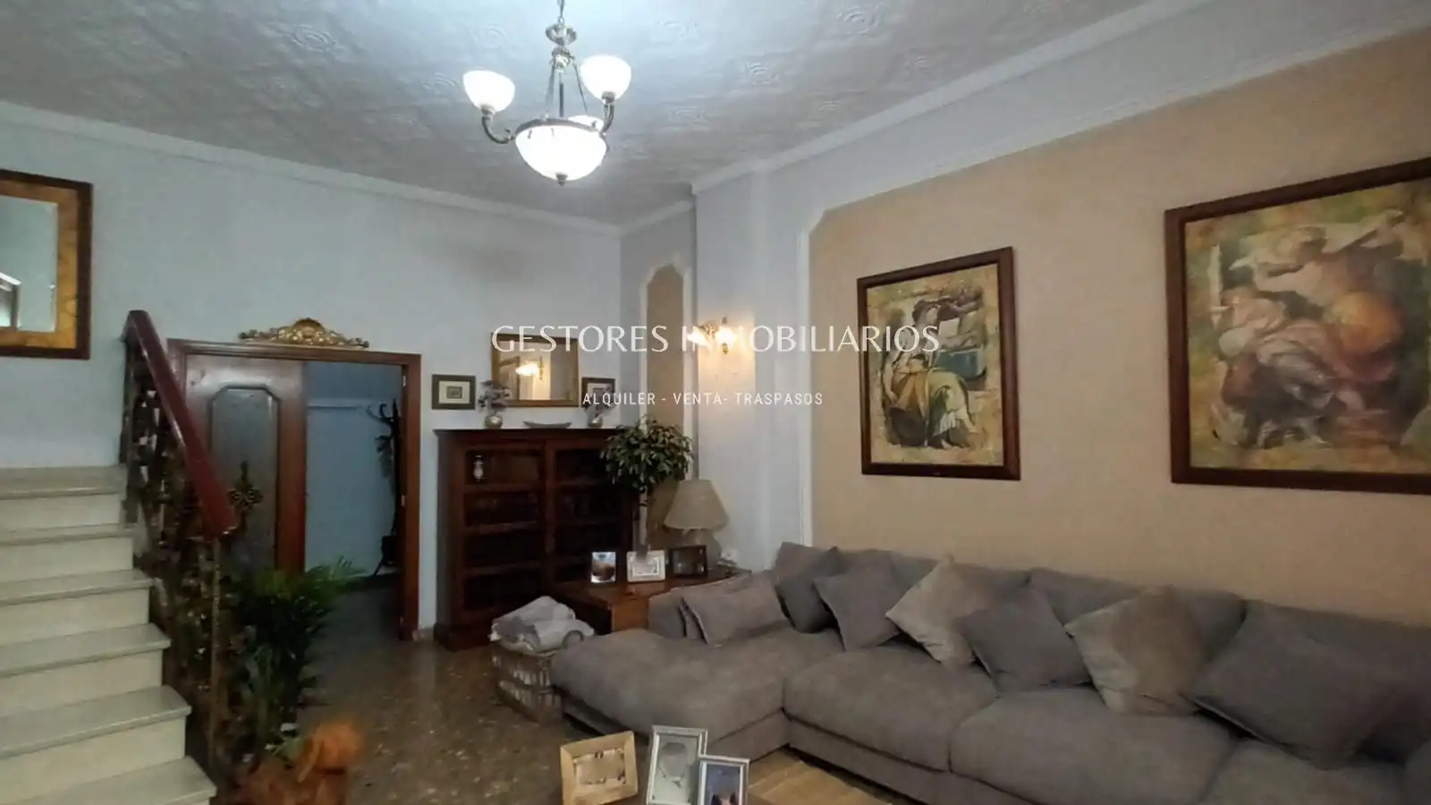 Wohnzimmer von Haus oder Chalet zum Verkauf in Ontinyent mit Klimaanlage und Terrasse