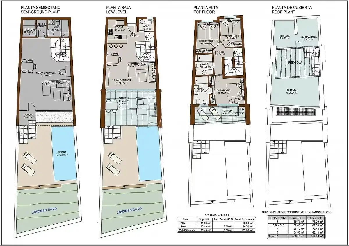 Casa a schiera con terrazza in vendita a Calle Calle Londres, imagen 15