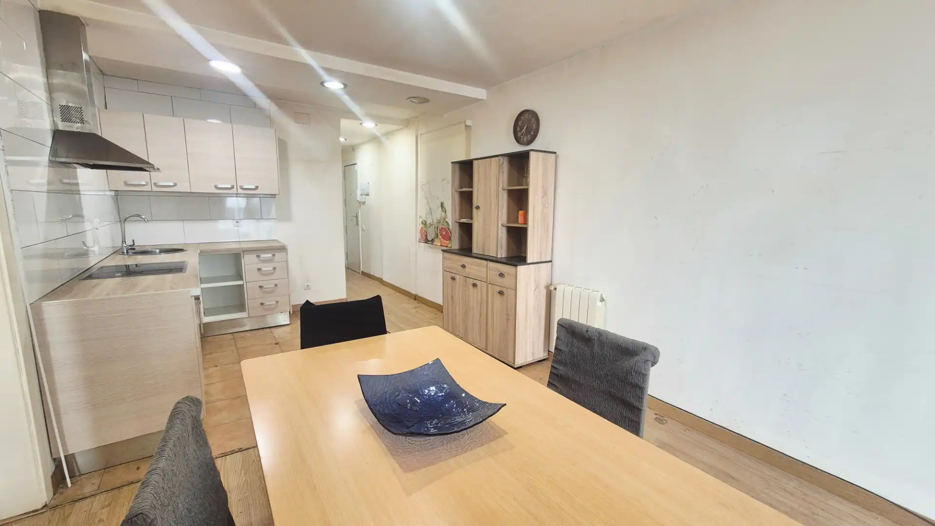 Dining room of Flat for sale in Arenys de Mar  with Heating, Parquet flooring and Oven