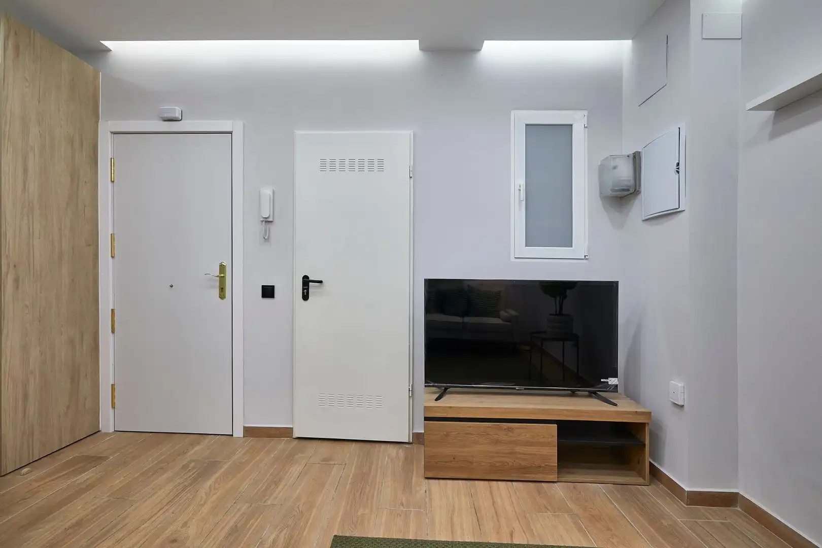 Living room of Flat for sale in Barcelona  with Air Conditioner and Parquet flooring