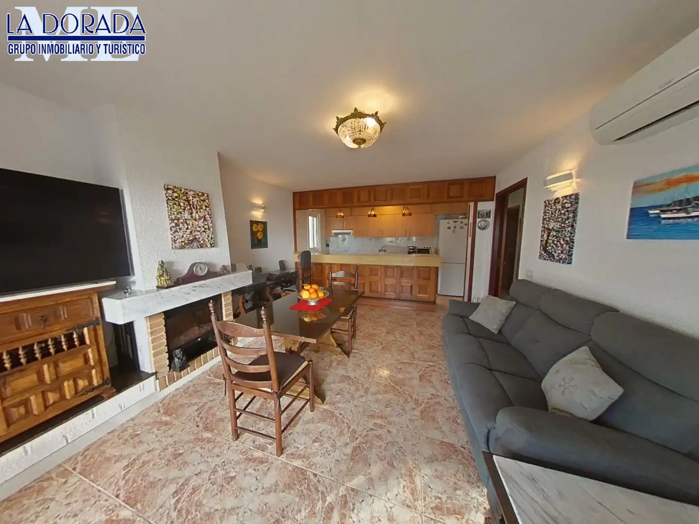 Living room of Flat for sale in Cambrils  with Air Conditioner, Furnished and Balcony