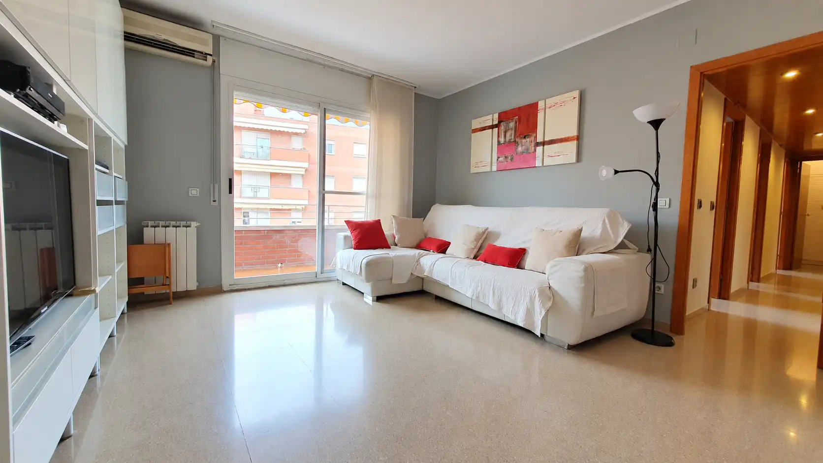 Sala d'estar de Pis en venda en Barcelona amb Aire condicionat, Calefacció i Balcó