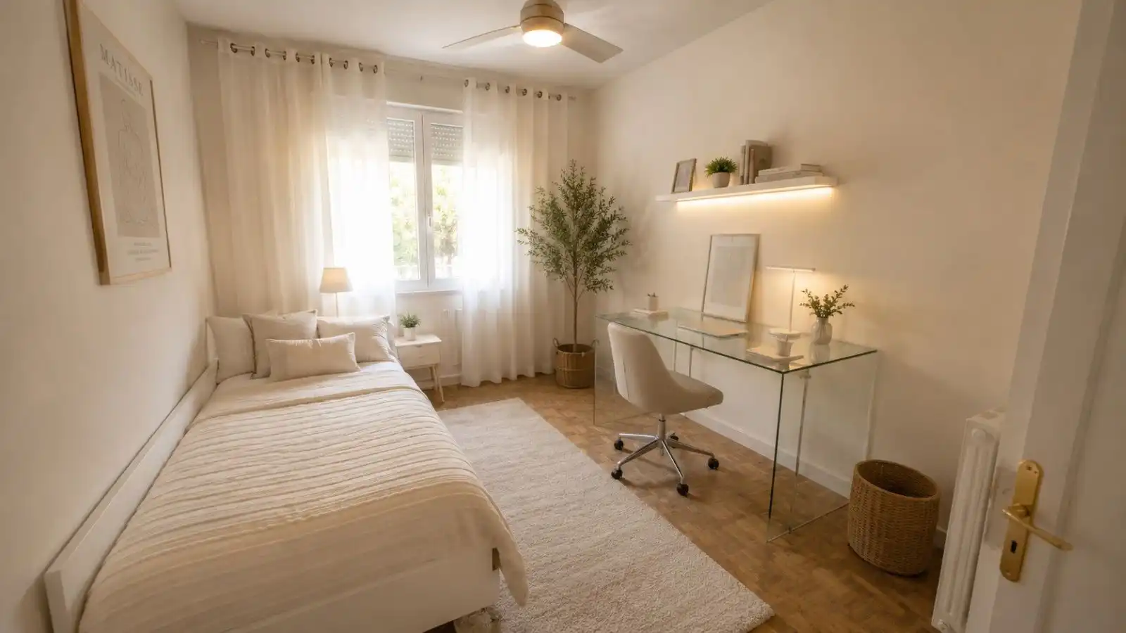 Bedroom of Flat for sale in Madrid  with Heating