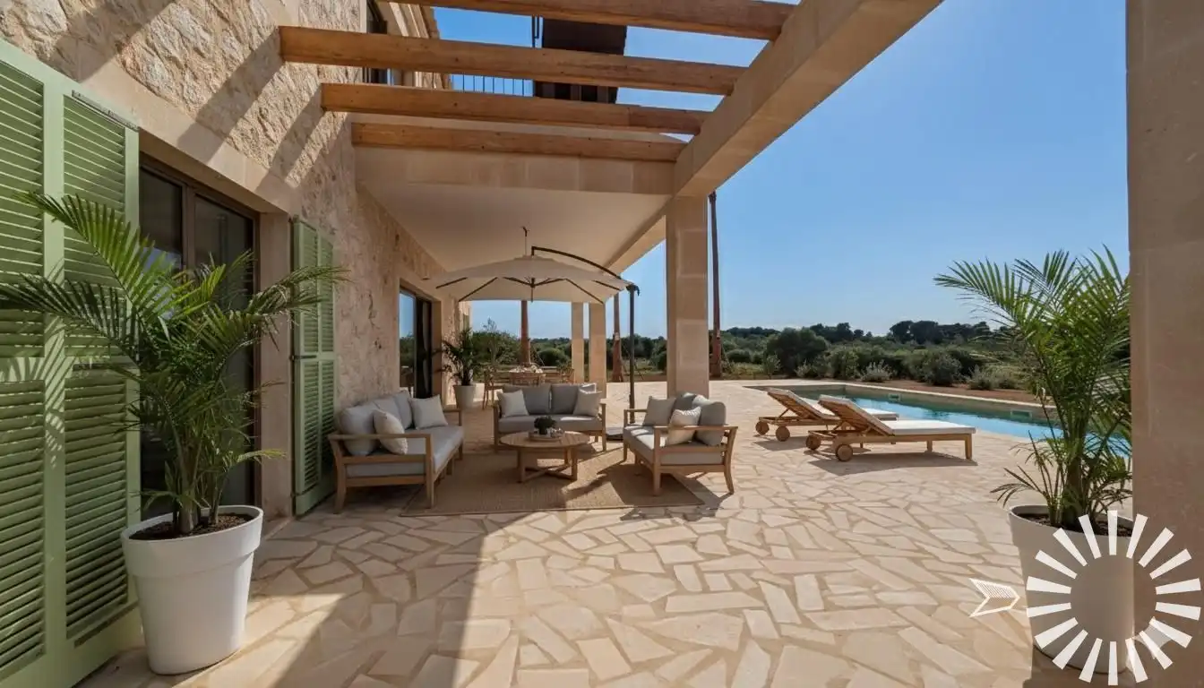 Terrassa de Finca rústica en venda en Santanyí amb Aire condicionat, Calefacció i Jardí privat