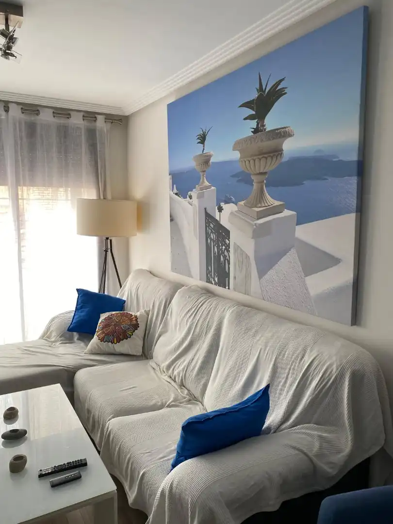 Sala de estar de Piso de alquiler en Murcia con Aire acondicionado, Calefacción y Amueblado