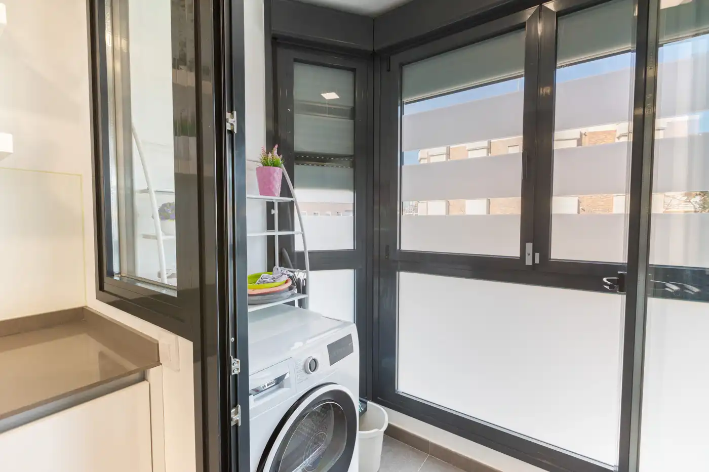 Terrasse von Wohnung zur Miete in Alcorcón mit Heizung, Möbliert und Ofen