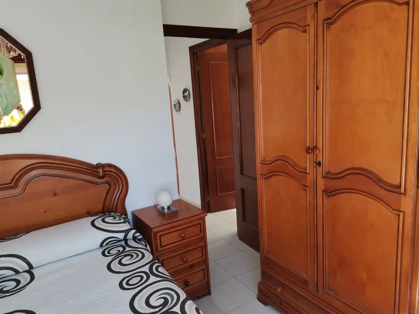 Schlafzimmer von Wohnung zur Miete in Noja mit Heizung, Privatgarten und Terrasse