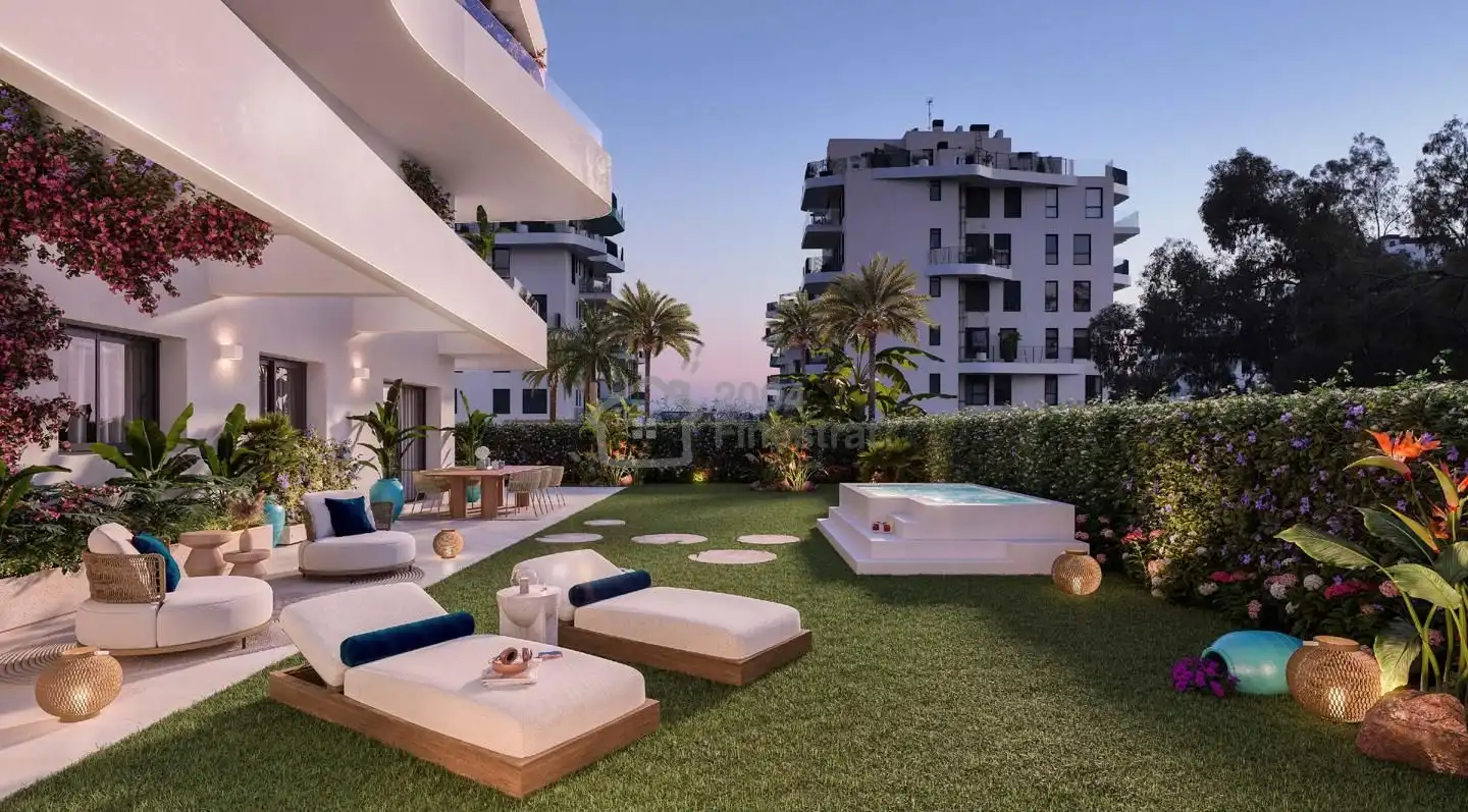 Terraza de Piso en venta en Villajoyosa / La Vila Joiosa con Aire acondicionado, Jardín privado y Terraza