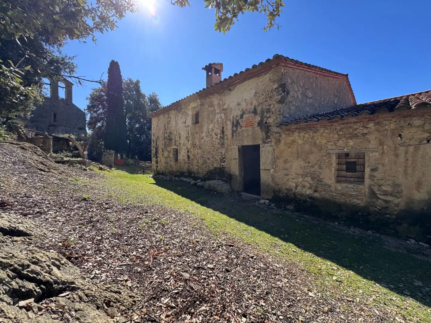 Vista exterior de Finca rústica en venta en Albanyà con Jardín privado, Terraza y Trastero