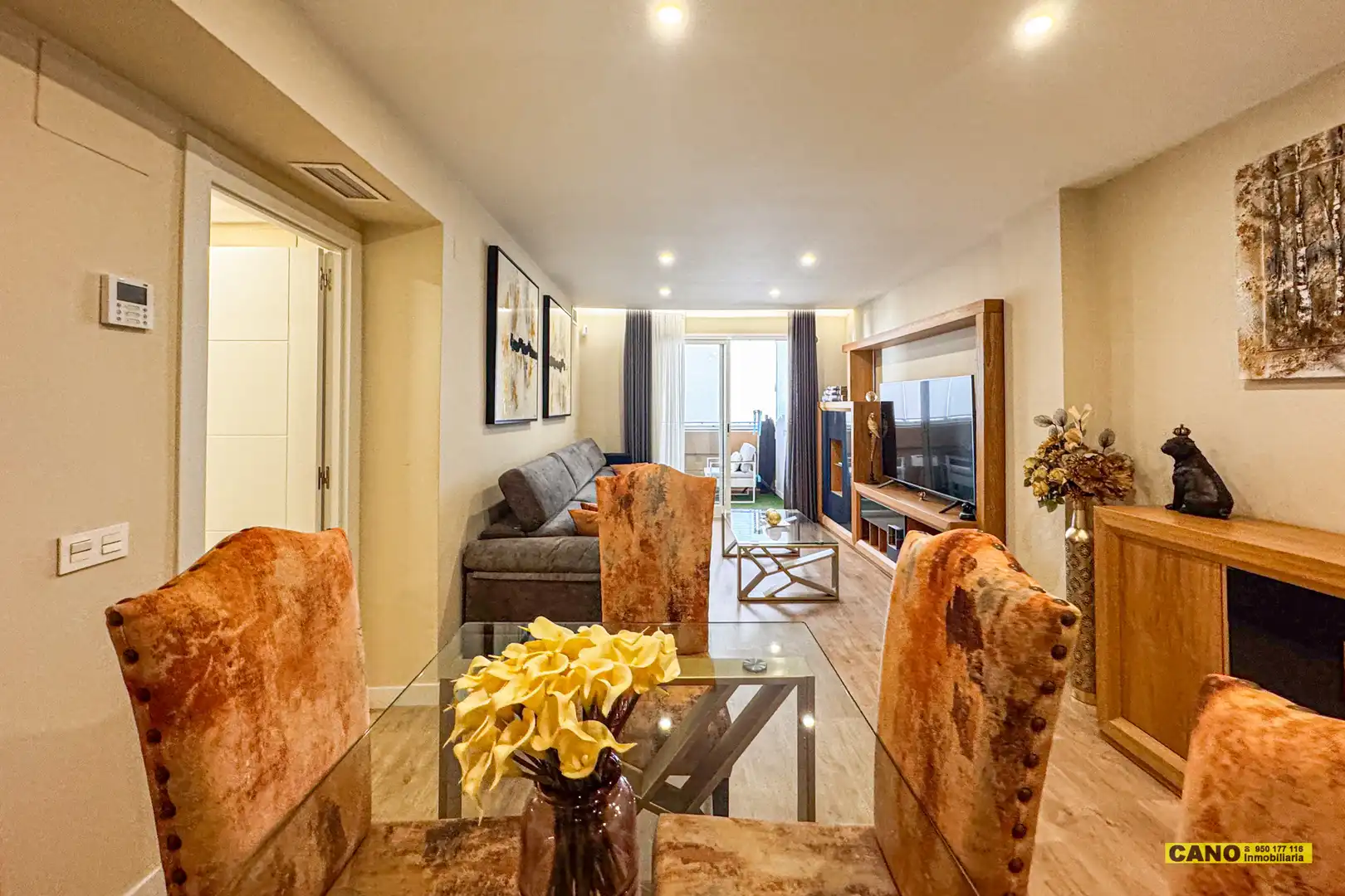 Living room of Flat for sale in Roquetas de Mar  with Air Conditioner, Heating and Terrace