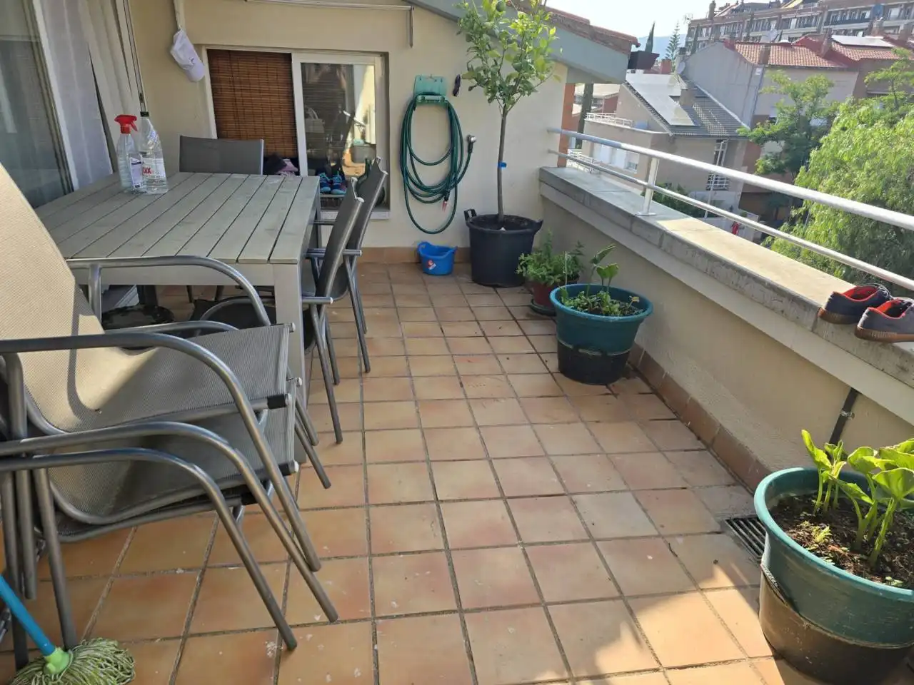 Terrace of Duplex for sale in Terrassa  with Air Conditioner, Heating and Parquet flooring