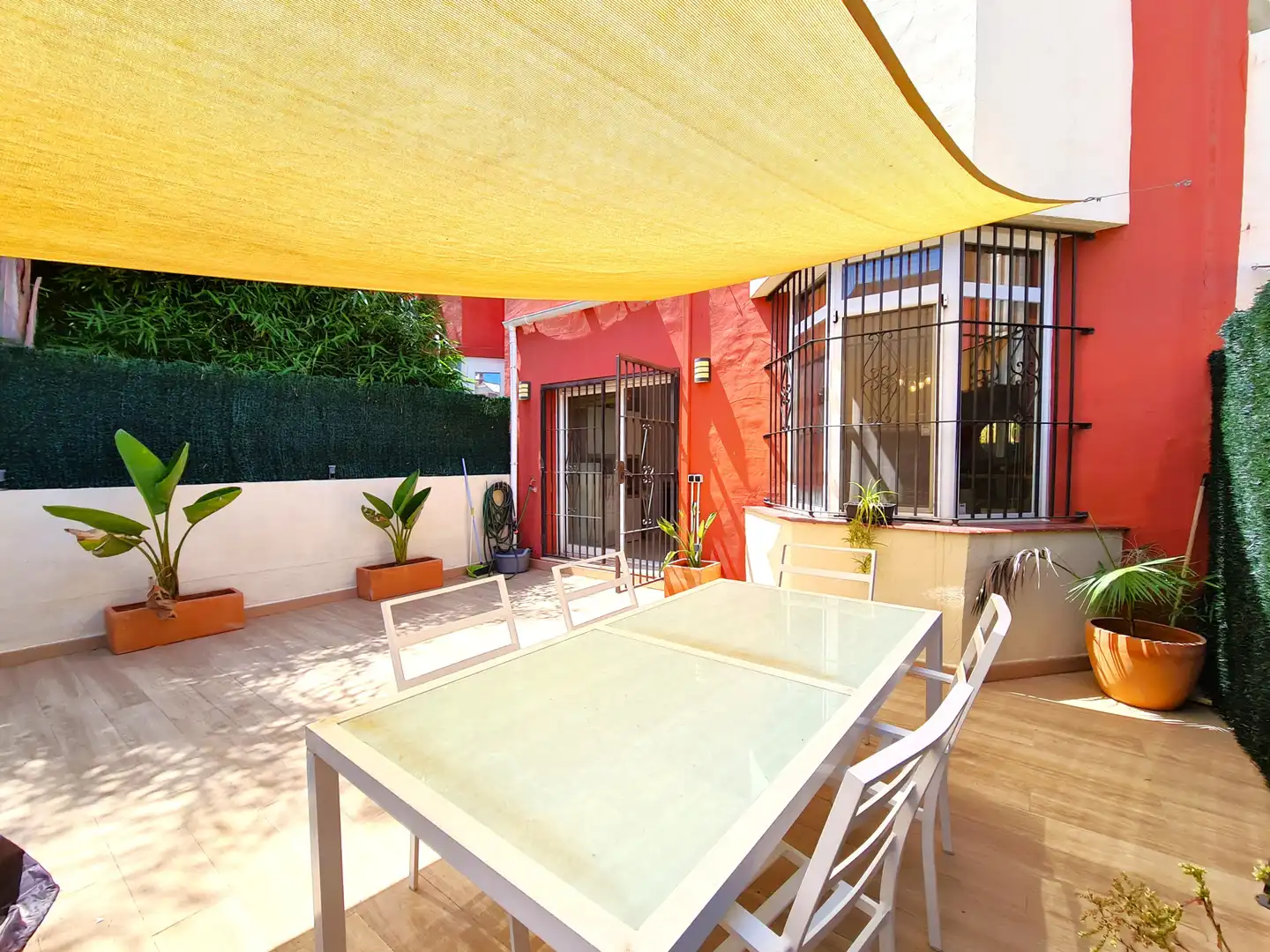Terrace of Detached homes for sale in Estepona  with Air Conditioner, Private garden and Terrace