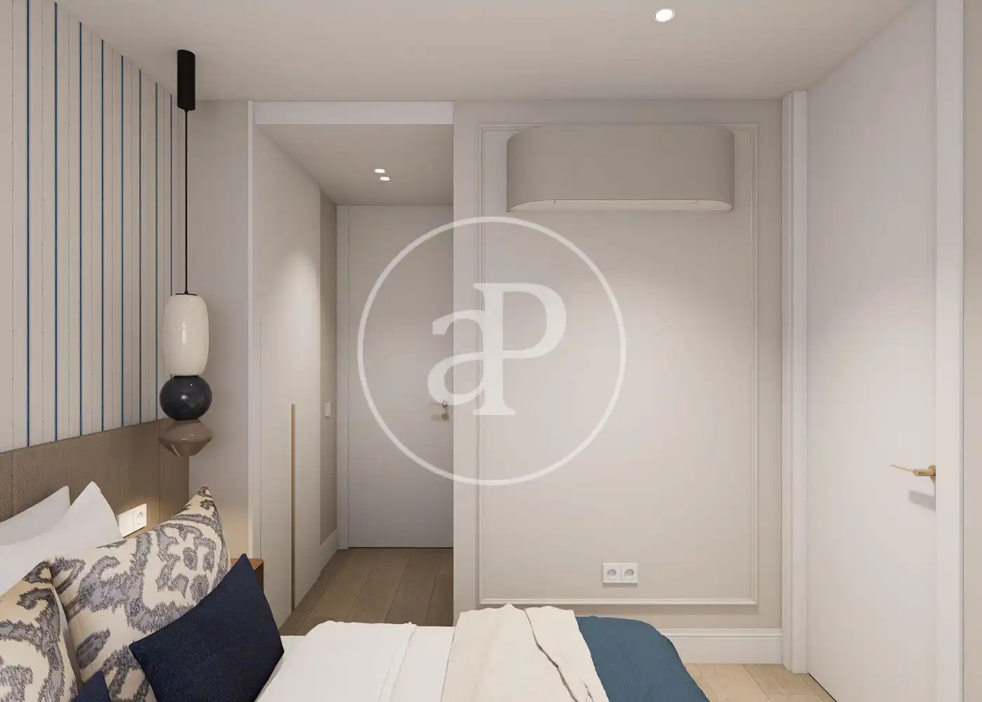 Bedroom of Flat for sale in Madrid  with Air Conditioner, Heating and Terrace