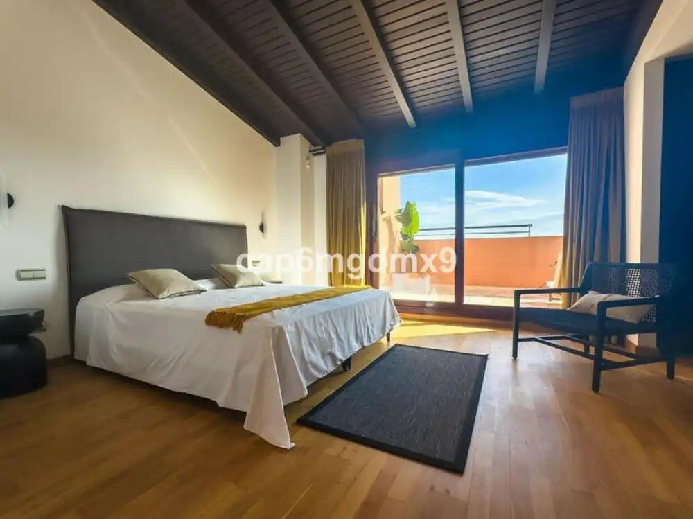Bedroom of Attic for rent in Marbella  with Air Conditioner, Terrace and Storage room