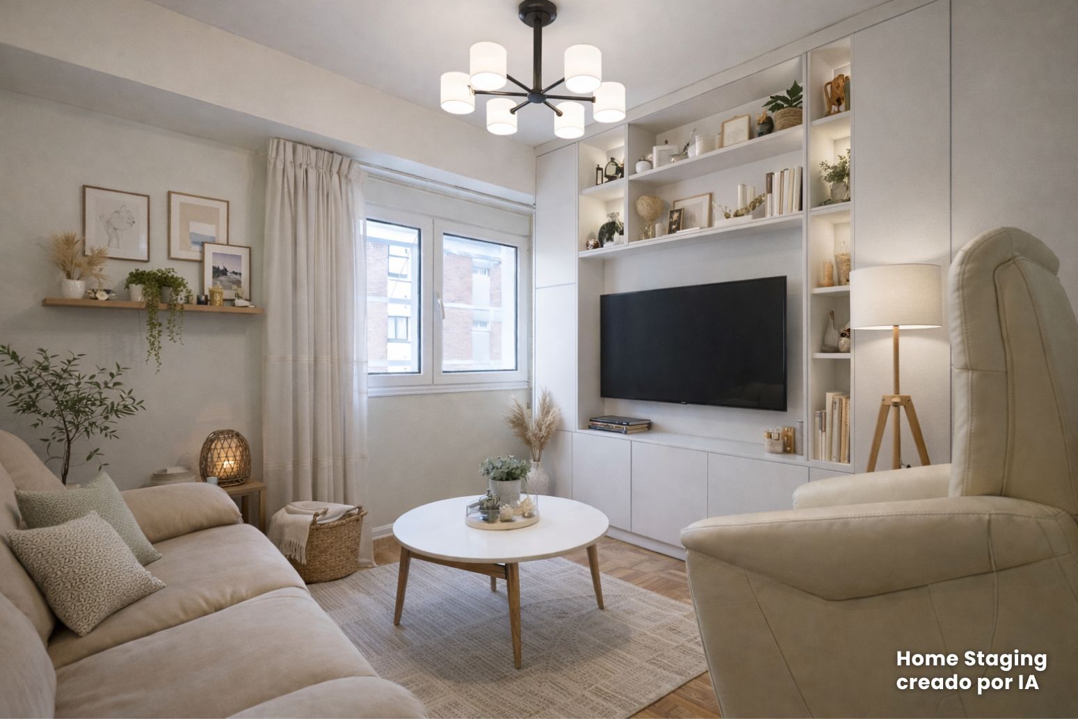 Living room of Flat for sale in Gijón   with Furnished