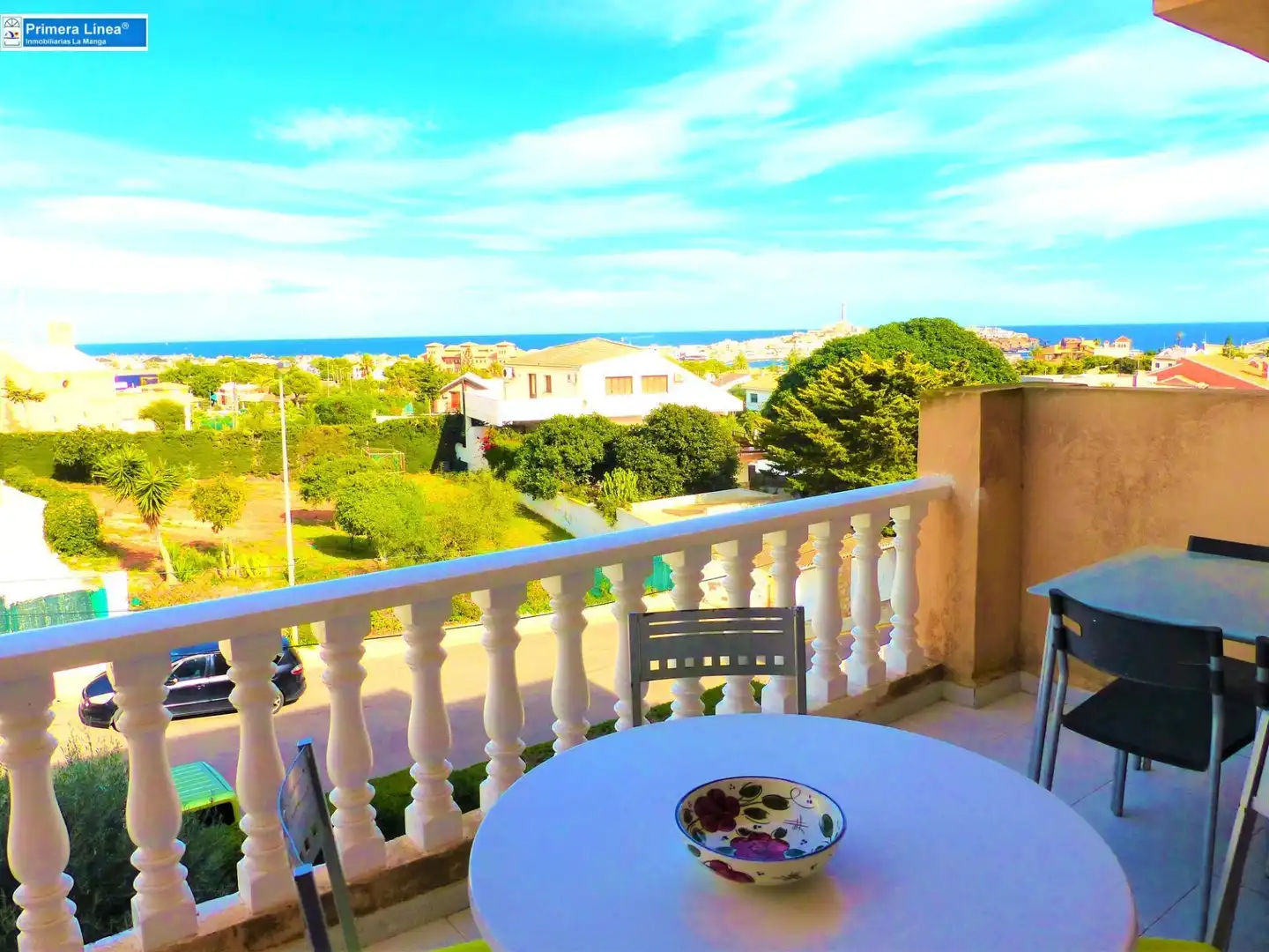 Terrasse von Wohnungen zum Verkauf in Cartagena mit Privatgarten, Terrasse und Möbliert