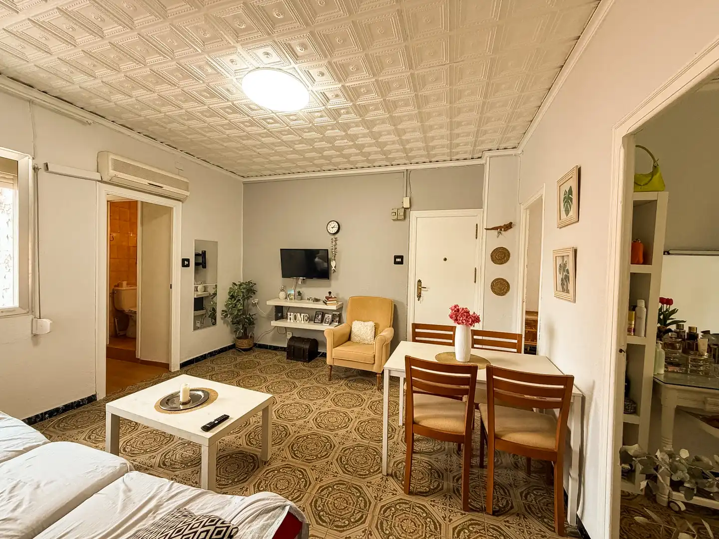 Sala d'estar de Pis en venda en Sagunto / Sagunt amb Aire condicionat, Calefacció i Moblat