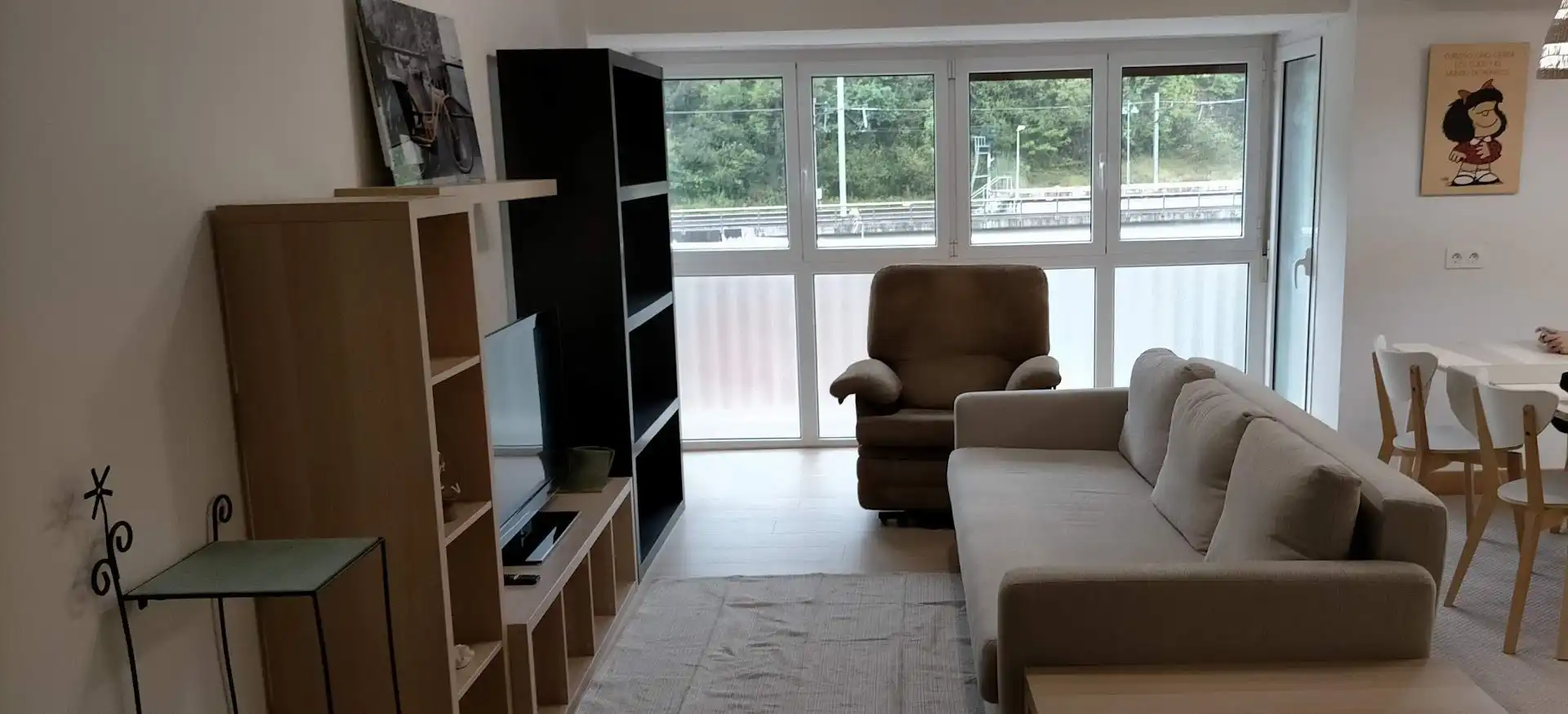 Sala de estar de Piso de alquiler en Donostia - San Sebastián  con Calefacción, Terraza y Amueblado
