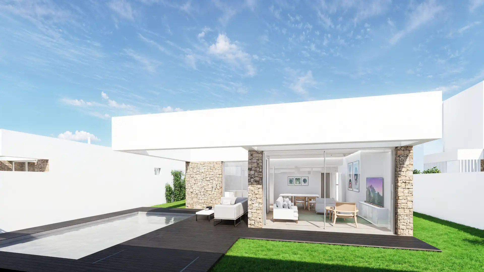 Chalet de obra nueva con jardín en venta en Camino del Rincón, imagen 3