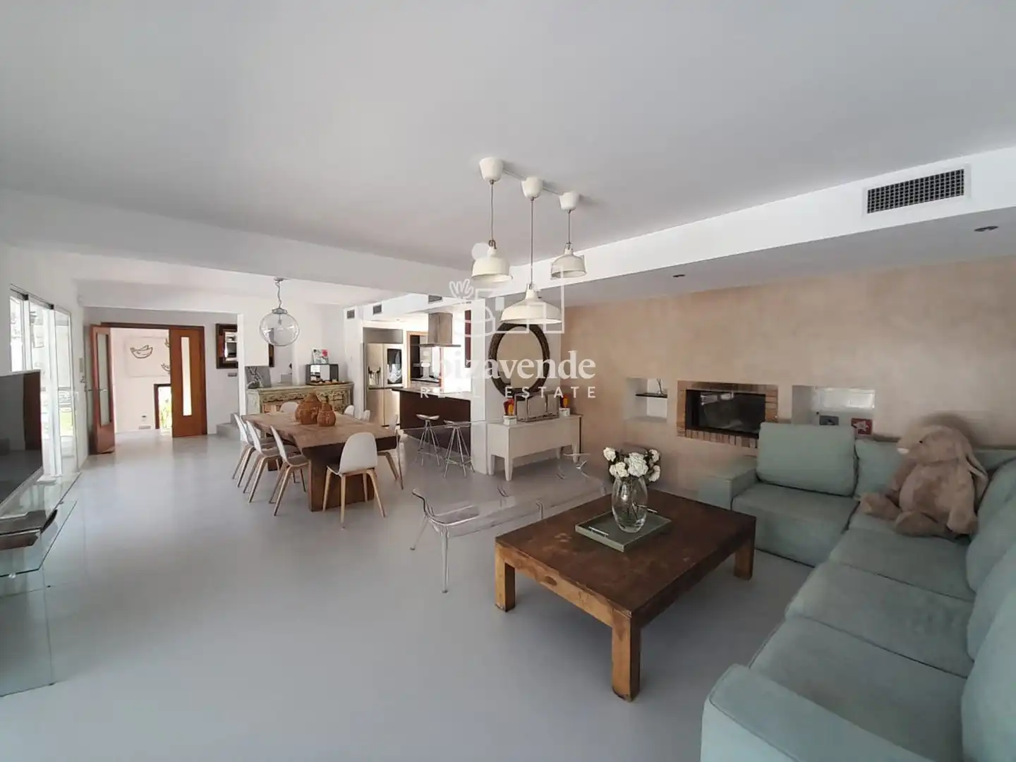 Sala d'estar de Casa o xalet en venda en Santa Eulària des Riu amb Aire condicionat, Calefacció i Piscina
