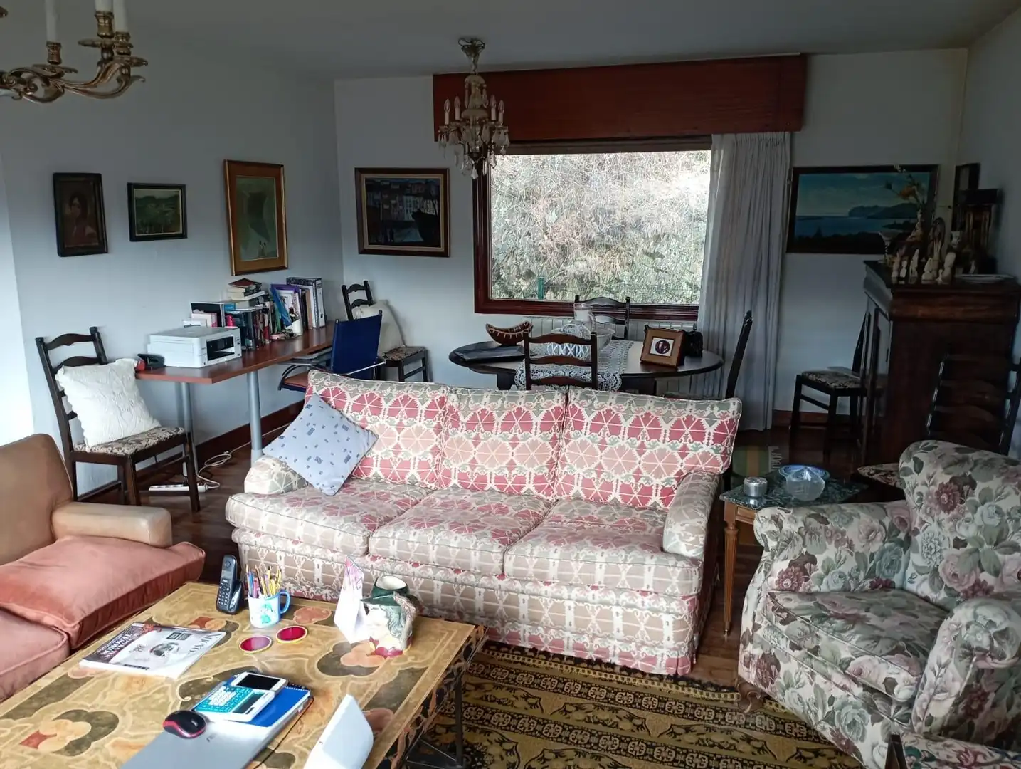 Sala de estar de Casa adosada en venta en Arrankudiaga / Zollo con Calefacción, Jardín privado y Terraza