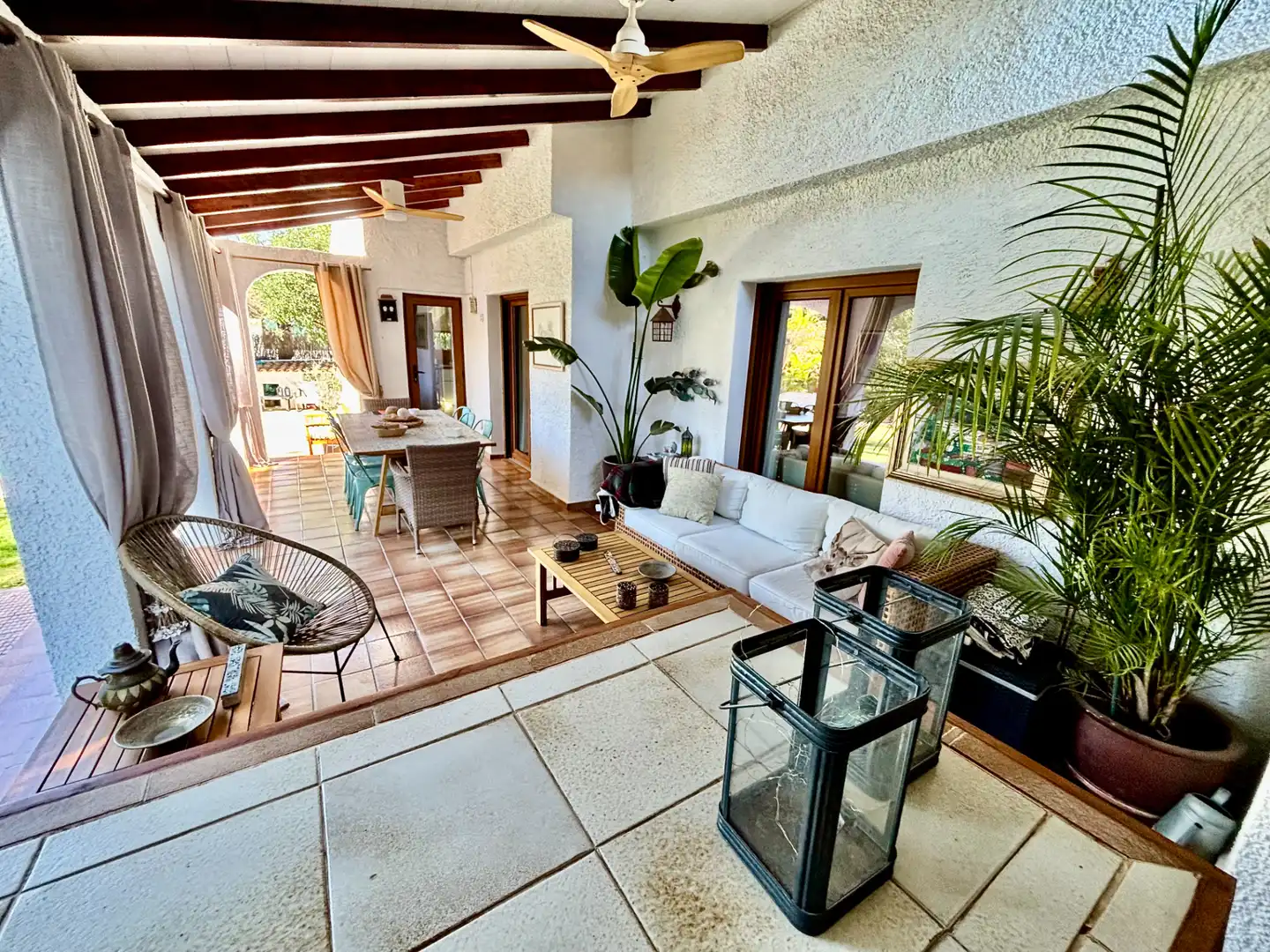 Terrassa de Casa o xalet en venda en Mutxamel amb Aire condicionat, Jardí privat i Terrassa