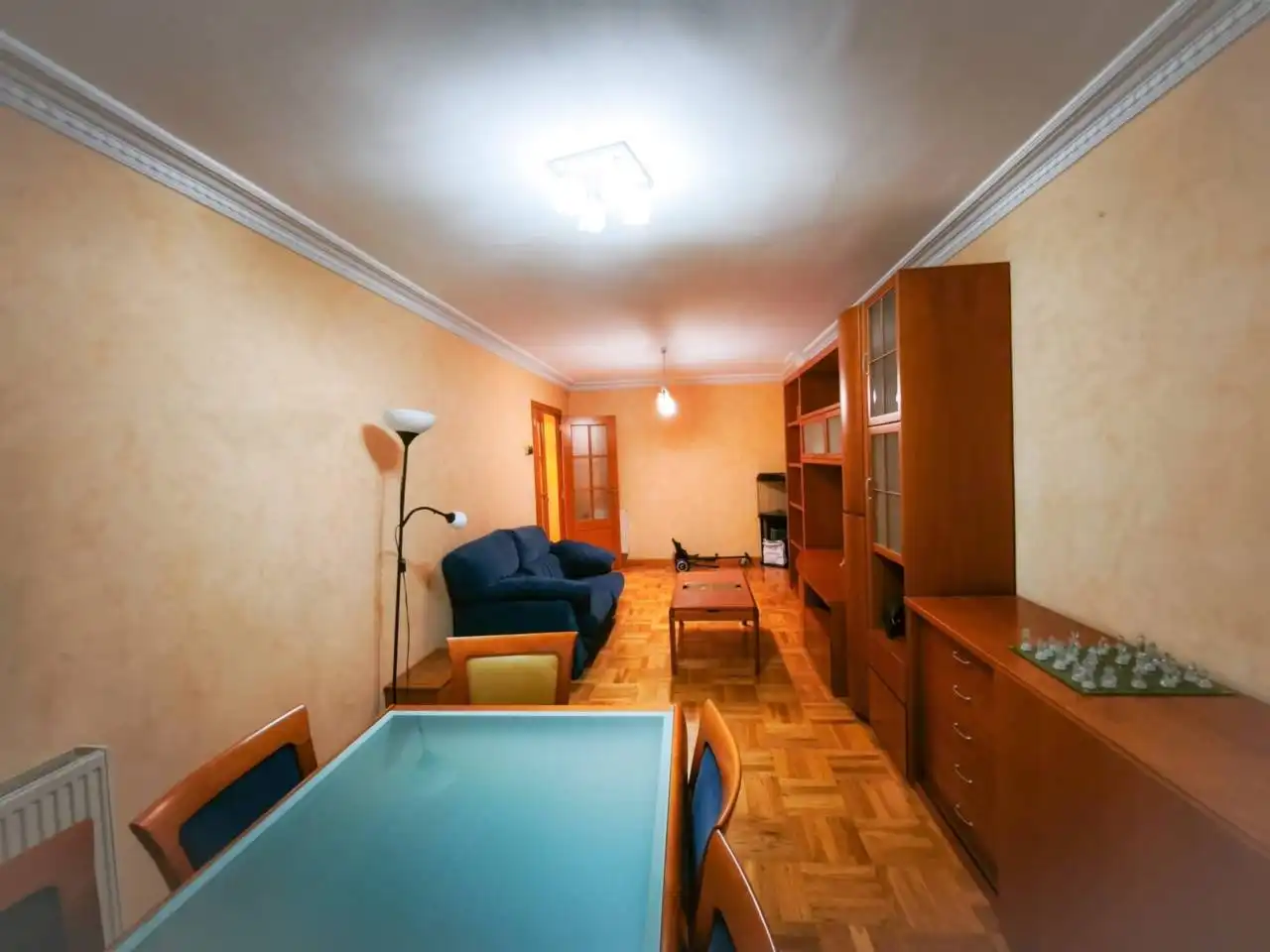 Living room of Flat for sale in Burgos  with Heating, Parquet flooring and Terrace