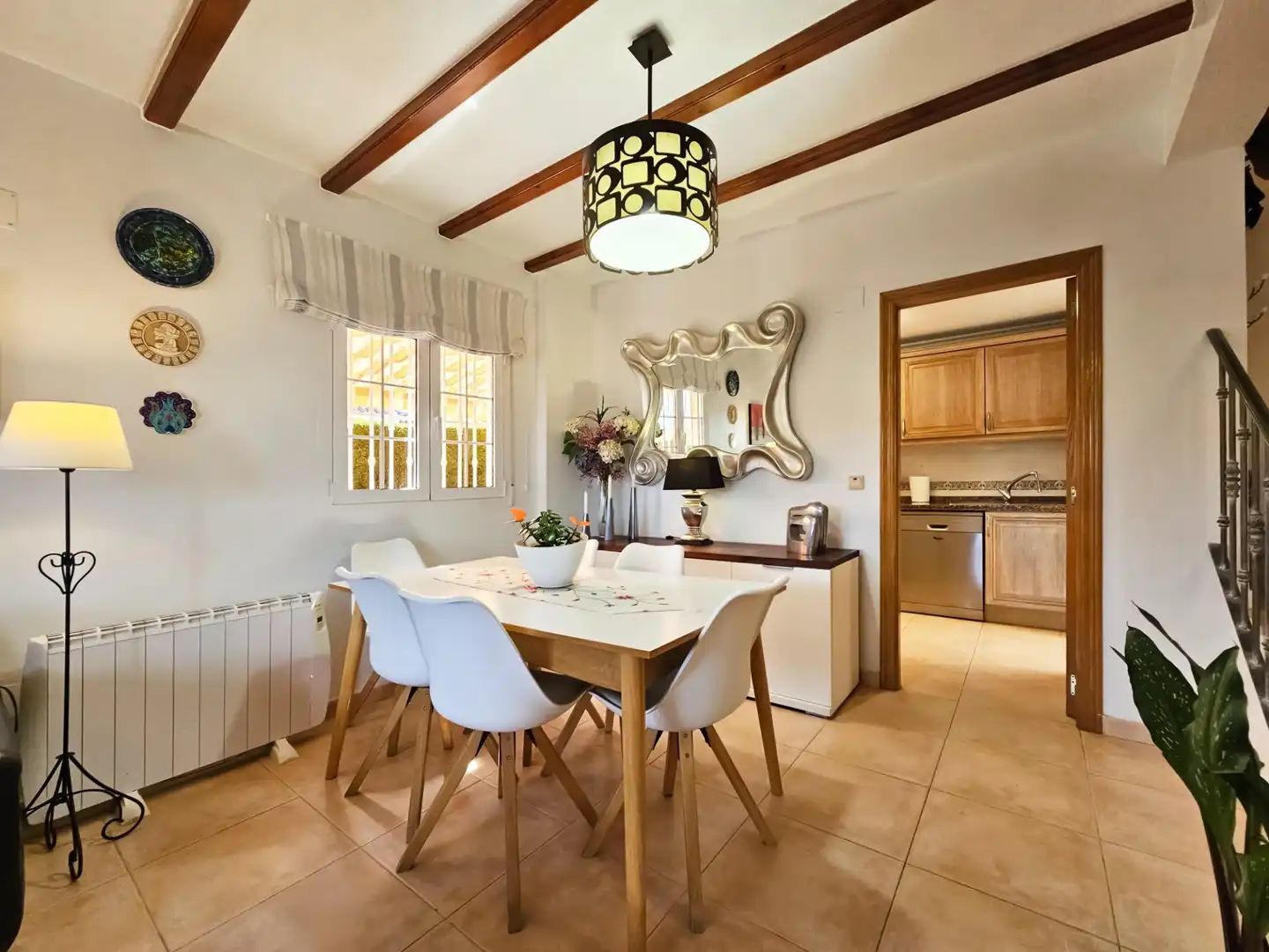 Dining room of Houses for sale in Santa Pola  with Air Conditioner, Private garden and Terrace