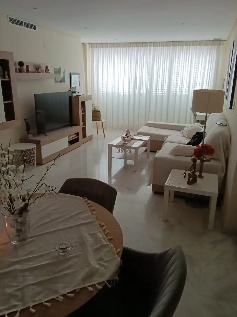 Living room of Flat for sale in Fuente Álamo de Murcia  with Air Conditioner, Heating and Private garden
