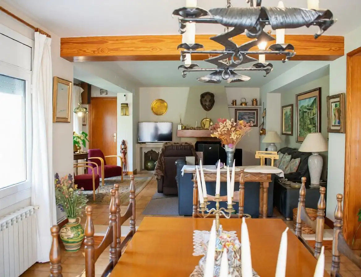 Sala de estar de Casa o chalet en venta en Tagamanent con Jardín privado, Terraza y Piscina