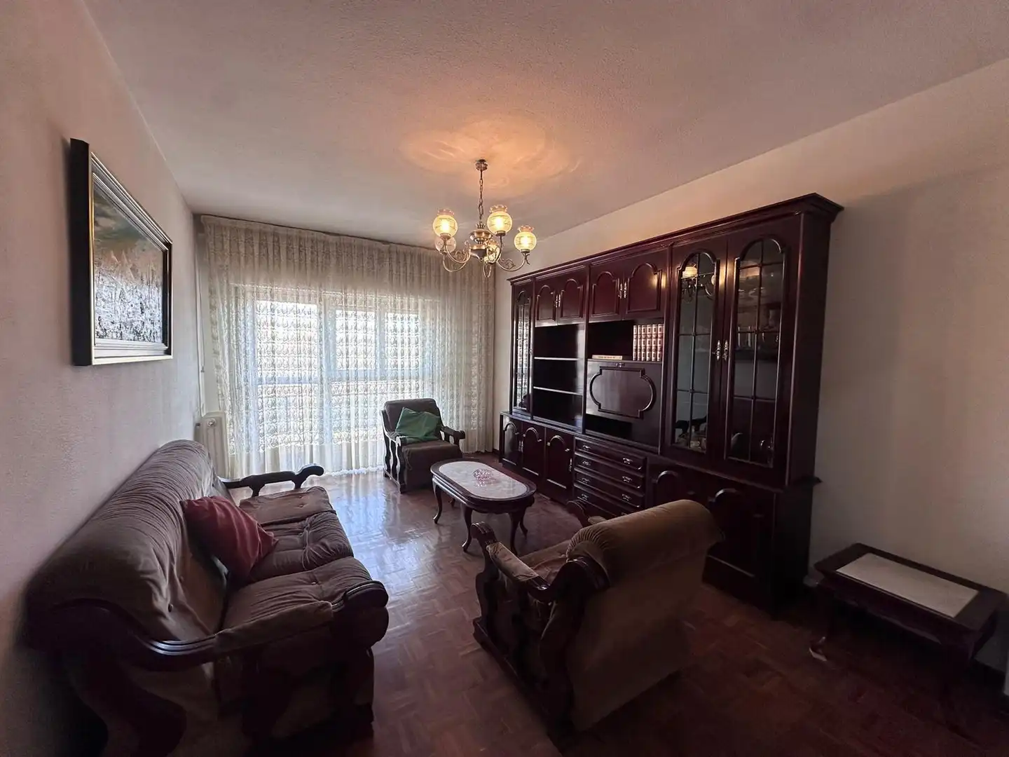 Sala de estar de Apartamento en venta en Madrid con Terraza y Piscina comunitaria