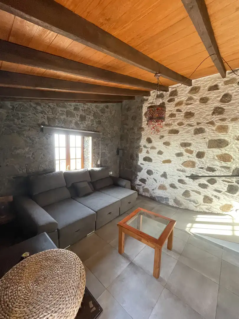 Wohnzimmer von Haus oder Chalet zur Miete in Adeje mit Klimaanlage, Privatgarten und Terrasse