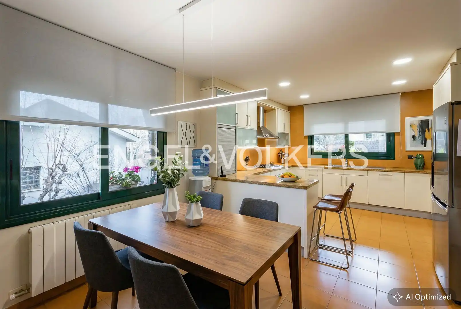 Kitchen of Houses for sale in Sant Cugat del Vallès  with Heating, Private garden and Parquet flooring