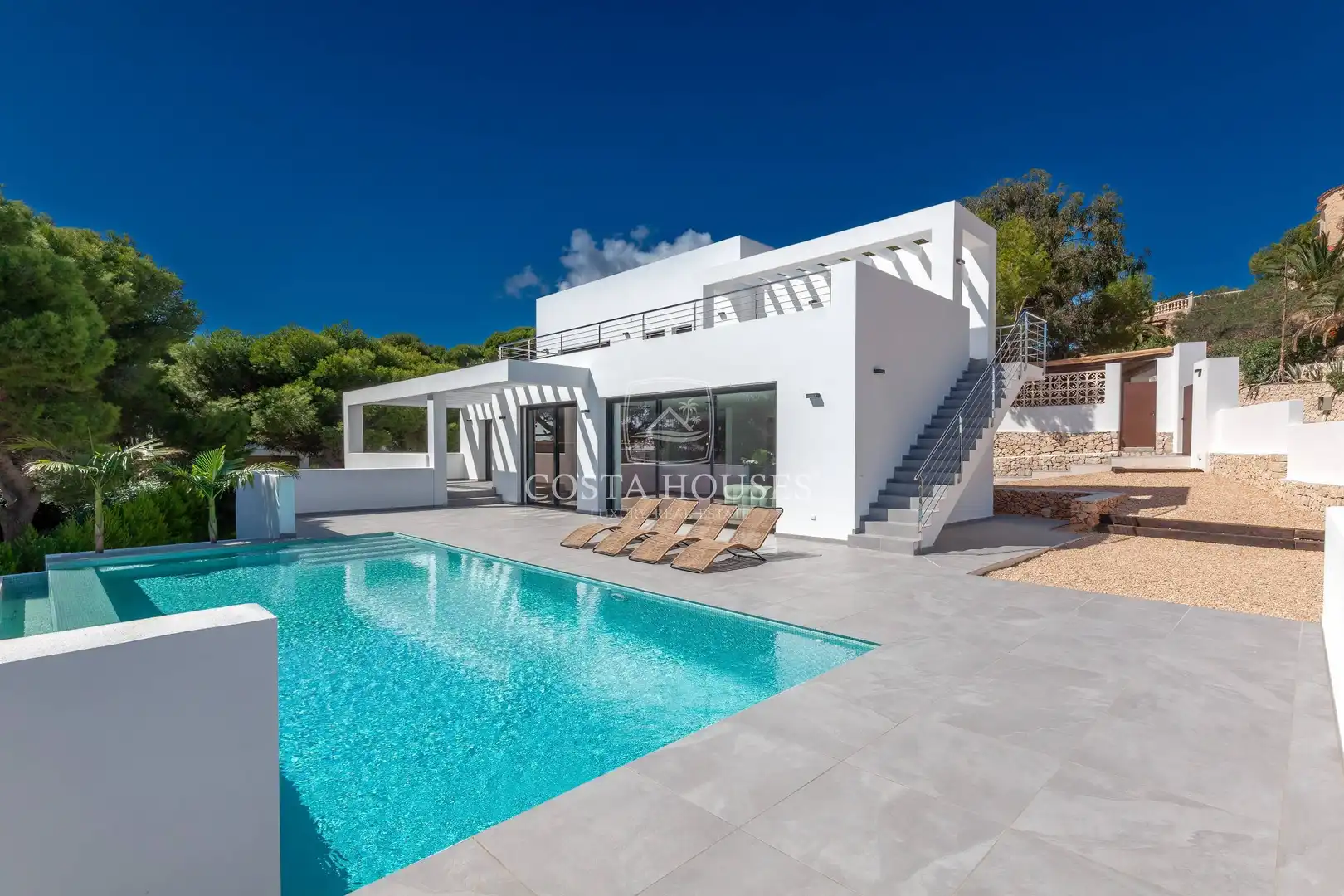 Exterior view of Houses for sale in Jávea / Xàbia  with Air Conditioner, Private garden and Terrace