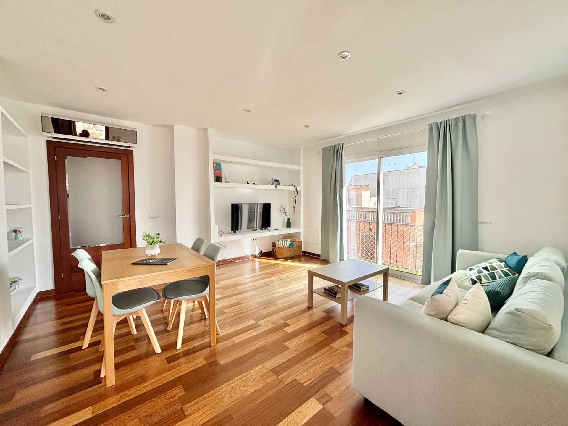 Sala d'estar de Àtic en venda en Llucmajor amb Aire condicionat, Parquet i Terrassa