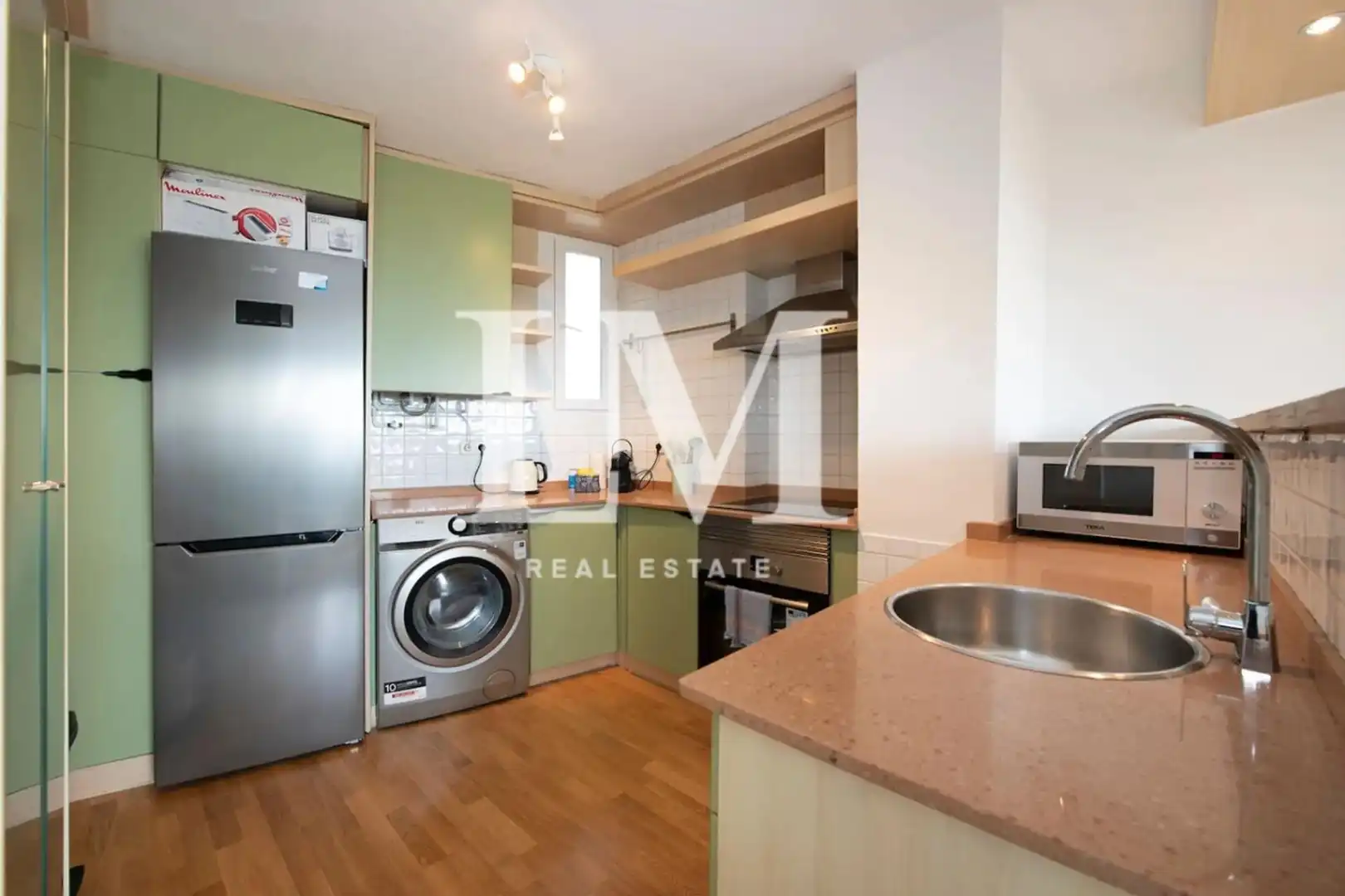 Cocina de Apartamento de alquiler en Gavà con Aire acondicionado, Terraza y Amueblado