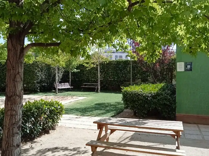 Garden of Flat for sale in  Madrid Capital  with Air Conditioner