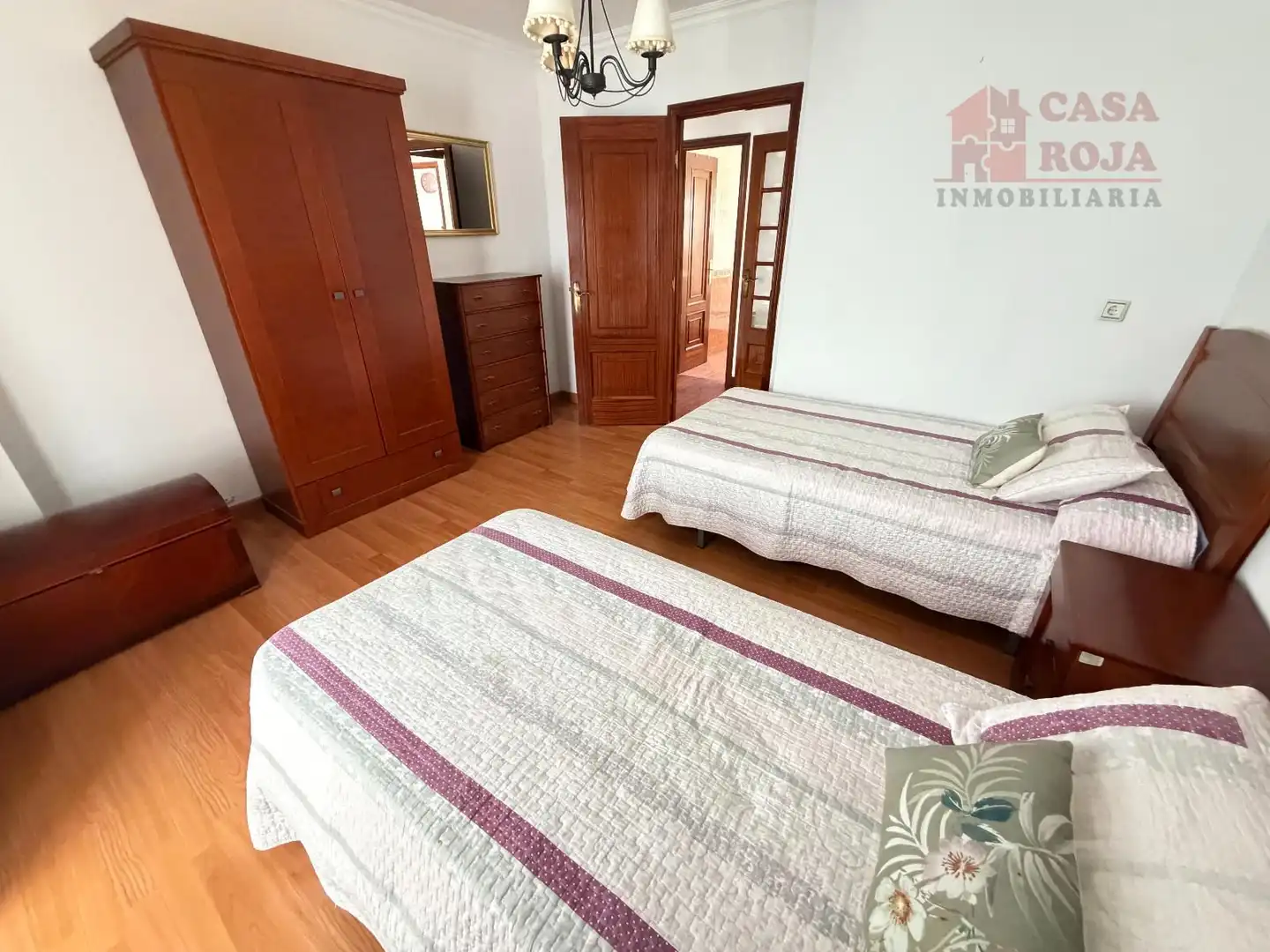 Bedroom of Flat for sale in Cangas   with Heating, Parquet flooring and Washing machine