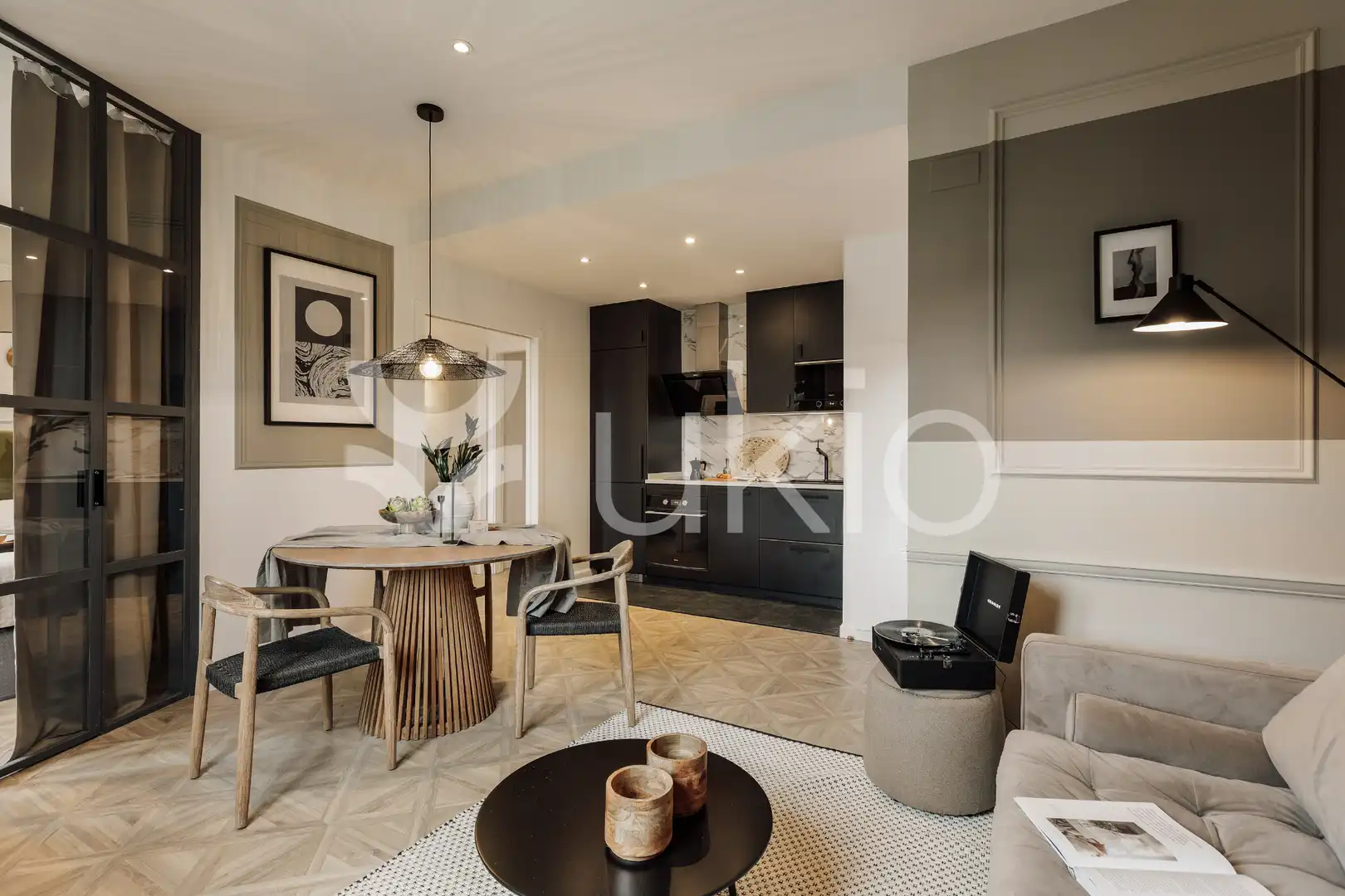Sala d'estar de Apartament de lloguer en Barcelona amb Aire condicionat, Calefacció i Moblat