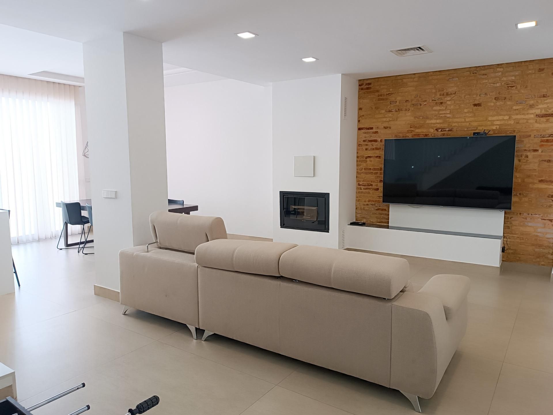 Living room of House or chalet for sale in Villanueva de Castellón  with Air Conditioner, Terrace and Balcony