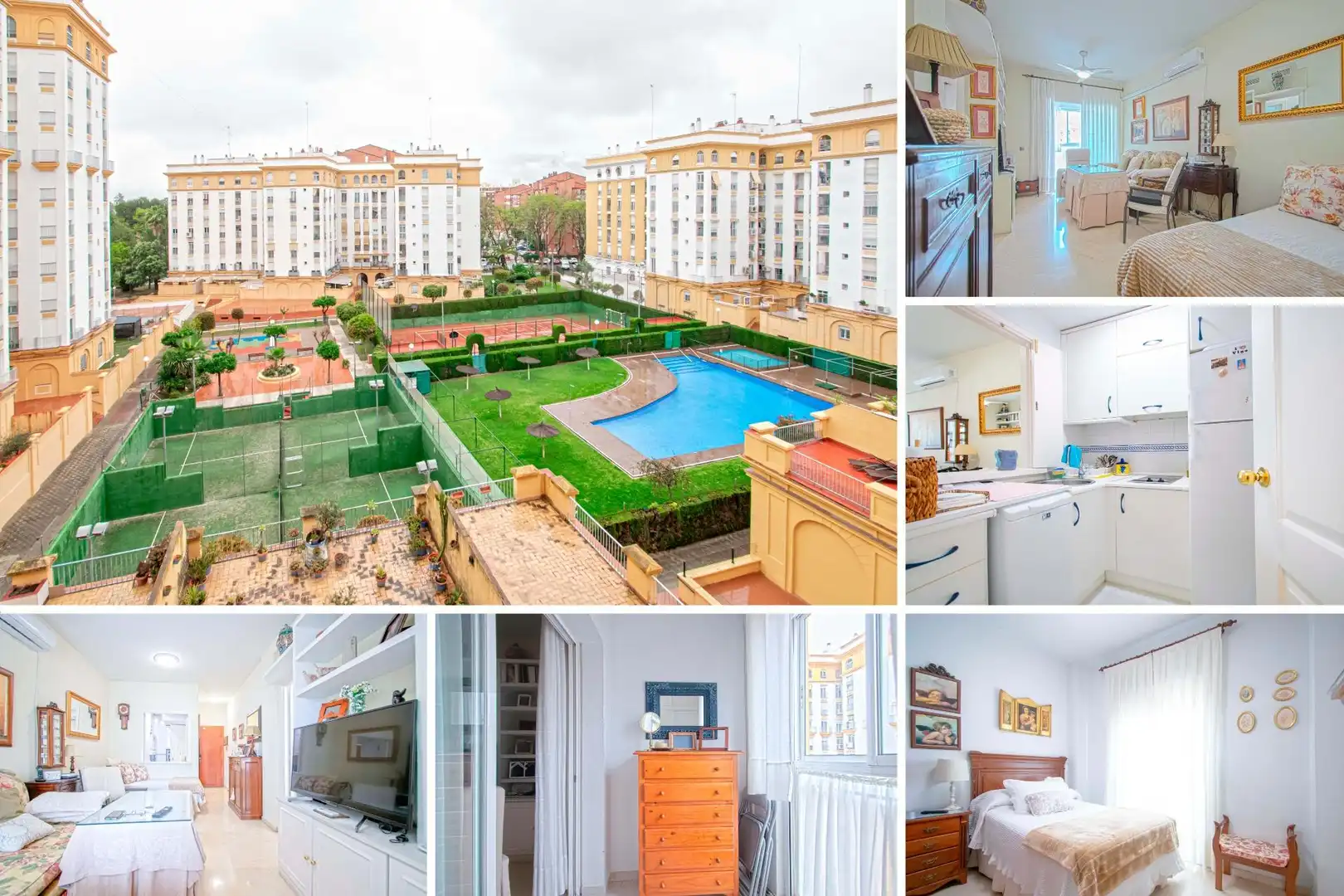 Exterior view of Flat for sale in  Sevilla Capital  with Air Conditioner, Private garden and Terrace