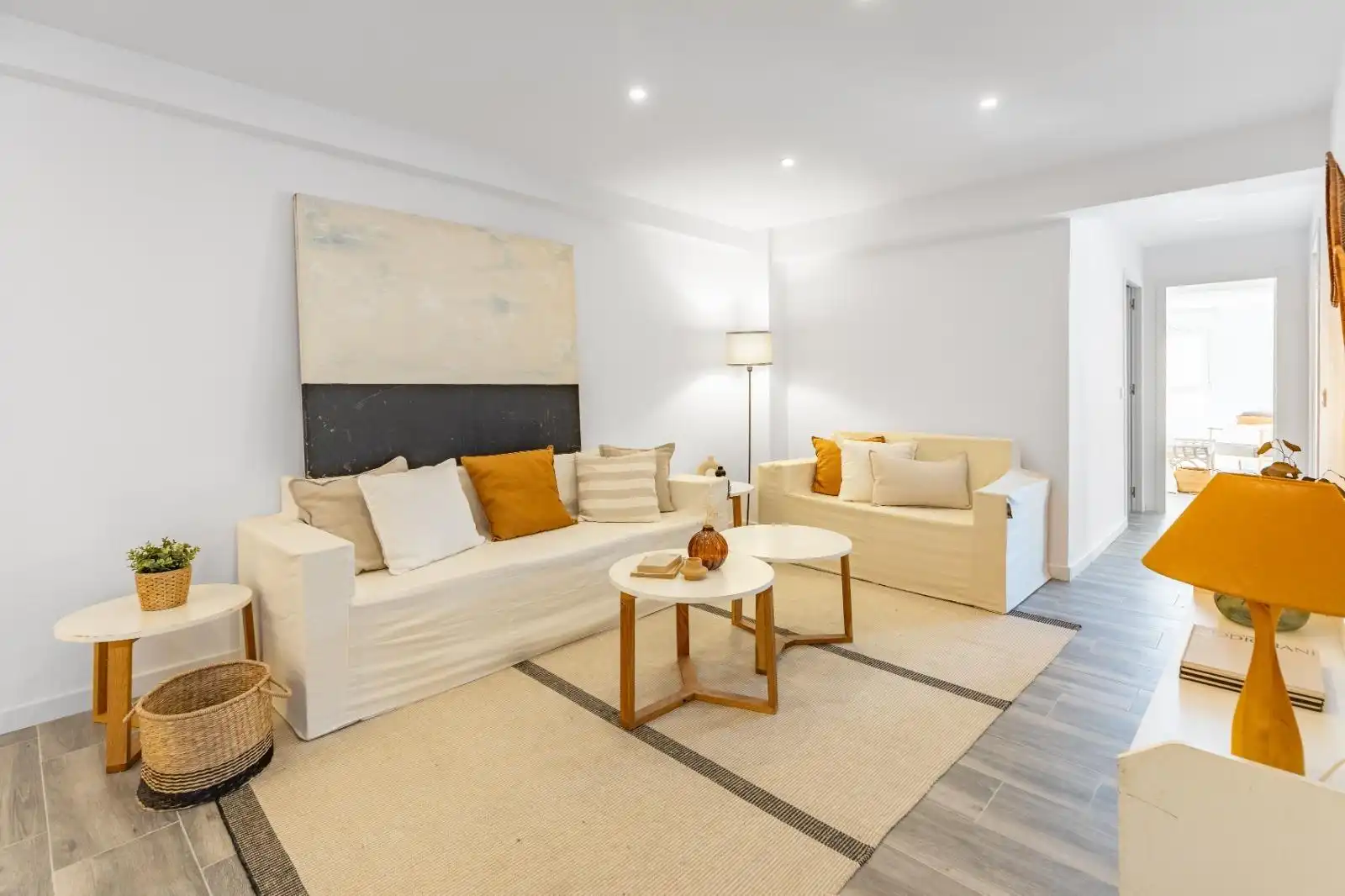 Living room of Flat for sale in Benifaió  with Parquet flooring and Balcony