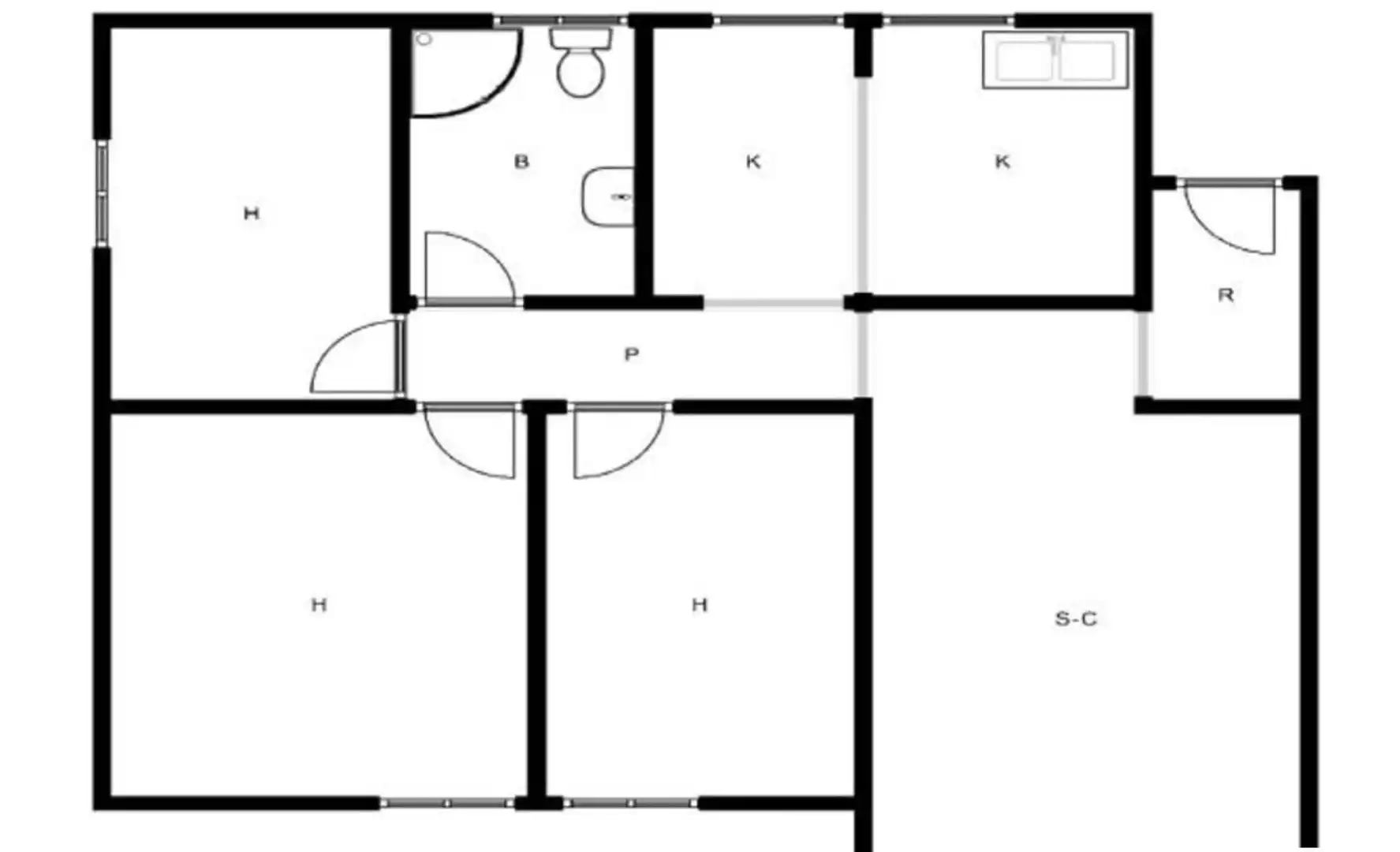 Piso en venta en Badalona