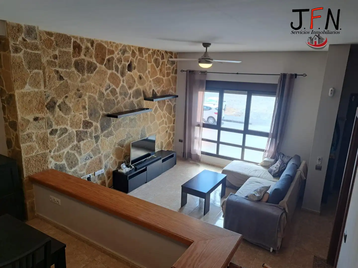Sala de estar de Casa adosada en venta en Puerto del Rosario con Terraza, Trastero y Amueblado