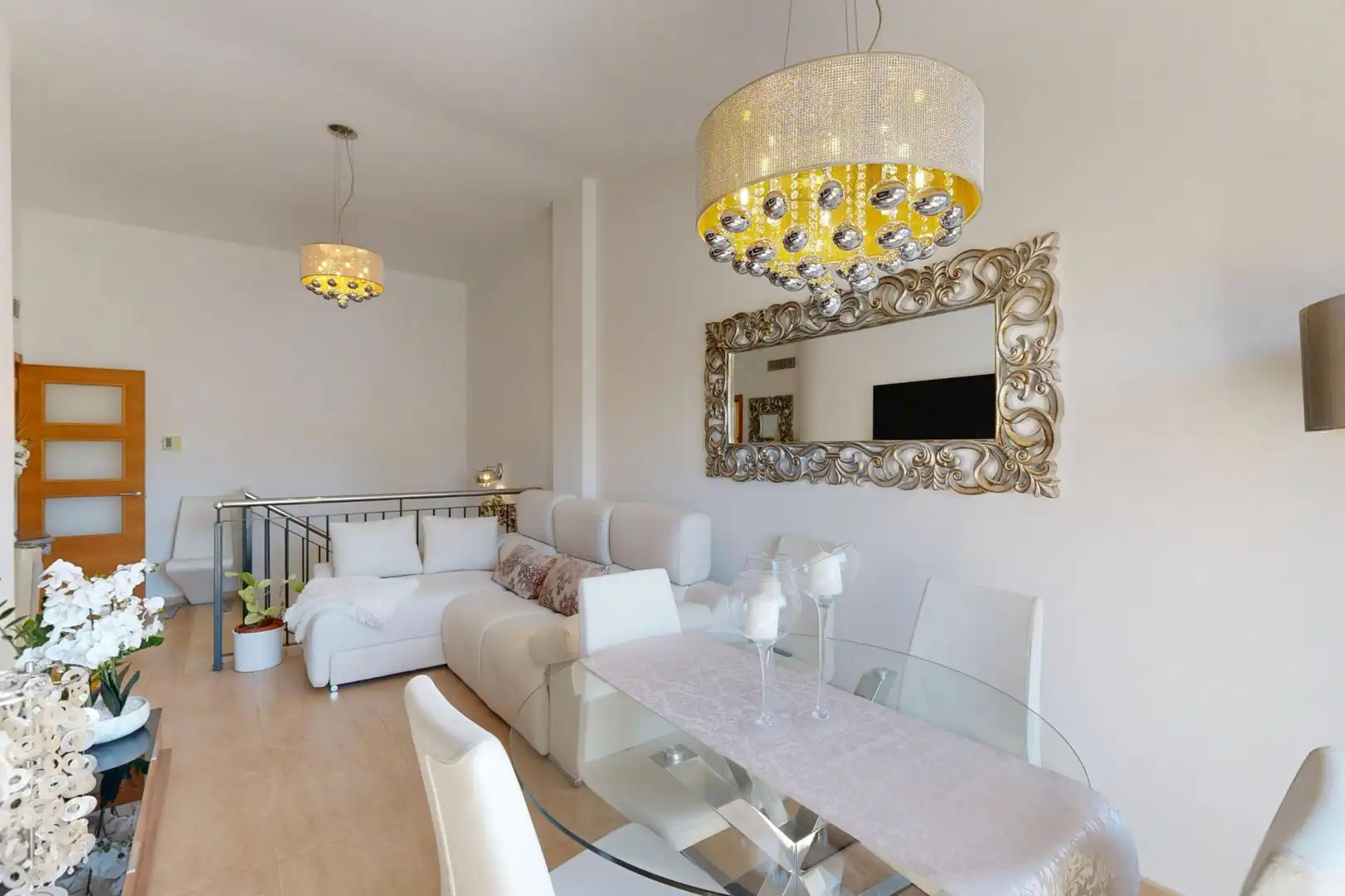 Sala d'estar de Àtic en venda en Murcia amb Aire condicionat, Terrassa i Traster