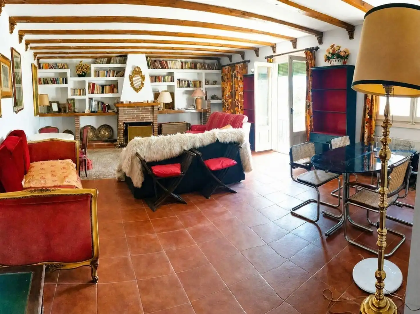Sala d'estar de Finca rústica en venda en Alhama de Aragón amb Calefacció, Terrassa i Traster