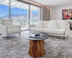 Living room of Apartment for sale in Marbella  with Air Conditioner, Terrace and Furnished