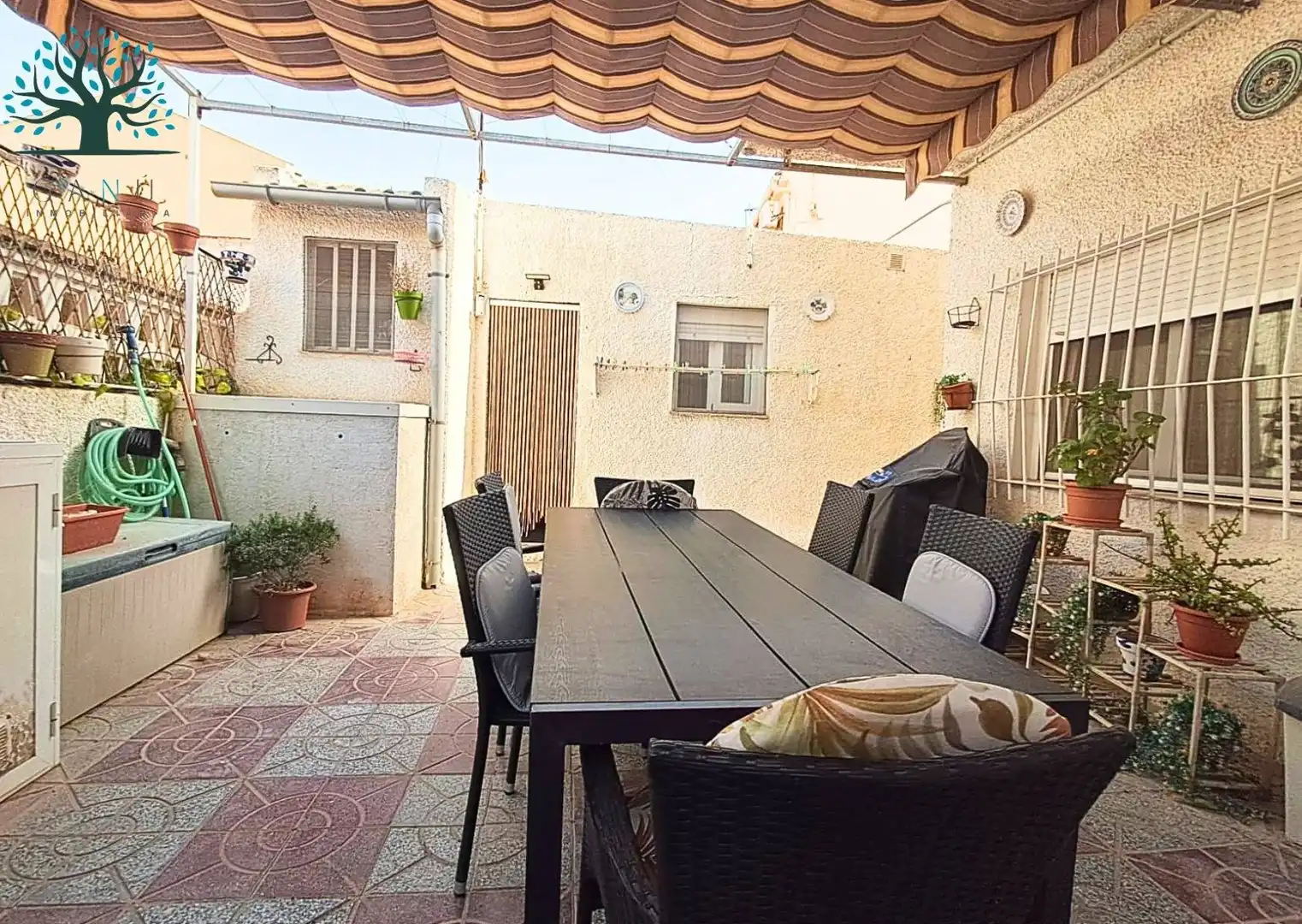 Terrasse von Erdgeschoss zum Verkauf in Mazarrón mit Klimaanlage, Privatgarten und Terrasse
